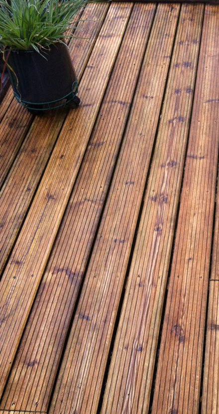 Jet Washed decking